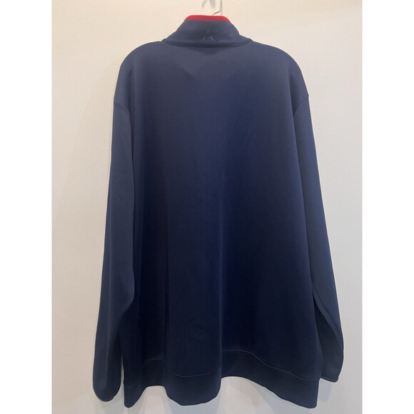 Antigua Kansas Jayhawks 3XL Quarter-Zip Pullover Navy Blue NCAA Excellent Cond. - Picture 8 of 11